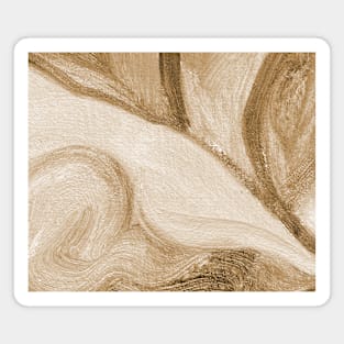 Sepia Antique White Abstract Art Magnet